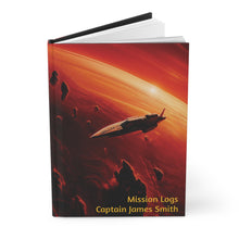 Load image into Gallery viewer, Personalized Hardcover Journal, Mission Logs -- Away Mission Exclusive!
