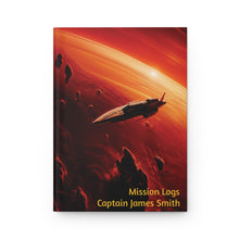 Load image into Gallery viewer, Personalized Hardcover Journal, Mission Logs -- Away Mission Exclusive!