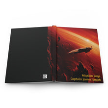 Load image into Gallery viewer, Personalized Hardcover Journal, Mission Logs -- Away Mission Exclusive!