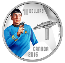 Load image into Gallery viewer, Star Trek 1/2 oz. Pure Silver Colored Coin - Spock (2016)
