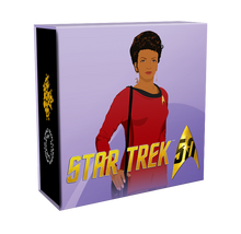 Load image into Gallery viewer, Star Trek 1/2 oz. Pure Silver Colored Coin - Uhura (2016)