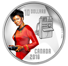 Load image into Gallery viewer, Star Trek 1/2 oz. Pure Silver Colored Coin - Uhura (2016)