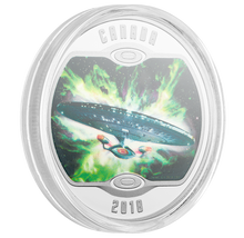 Load image into Gallery viewer, Star Trek: The Next Generation - Pure Silver Glow-in-the-Dark Coin (2018)