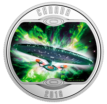 Load image into Gallery viewer, Star Trek: The Next Generation - Pure Silver Glow-in-the-Dark Coin (2018)