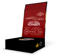 Load image into Gallery viewer, Star Trek U.S.S. Voyager NCC-74656 - Pure Silver Glow-In-The-Dark Colored Coin (2018)