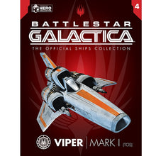 Load image into Gallery viewer, Battlestar Galactica Viper Mark 1 Ship (1978 series) Magazine #4