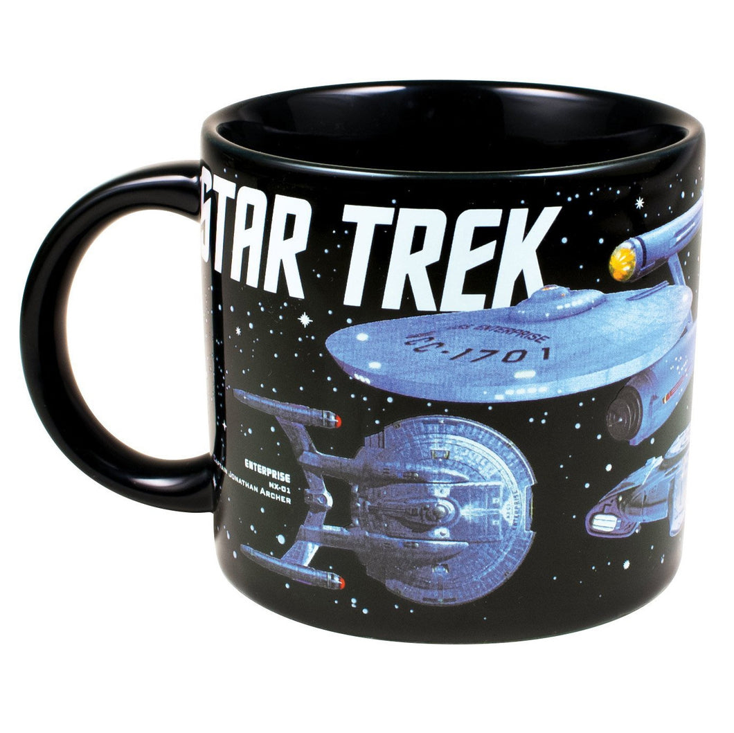 Starships Of Star Trek Mug - Back