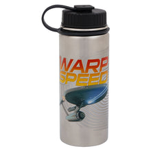 Load image into Gallery viewer, Star Trek Warp Speed Water Bottle - Front