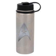 Load image into Gallery viewer, Star Trek Warp Speed Water Bottle - Back