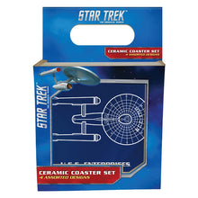 Load image into Gallery viewer, Star Trek Ceramic Coasters Set Box Front
