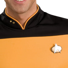 Load image into Gallery viewer, Star Trek TNG Deluxe Gold Uniform Shirt-Costume