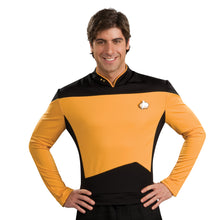 Load image into Gallery viewer, Star Trek TNG Deluxe Gold Uniform Shirt-Costume
