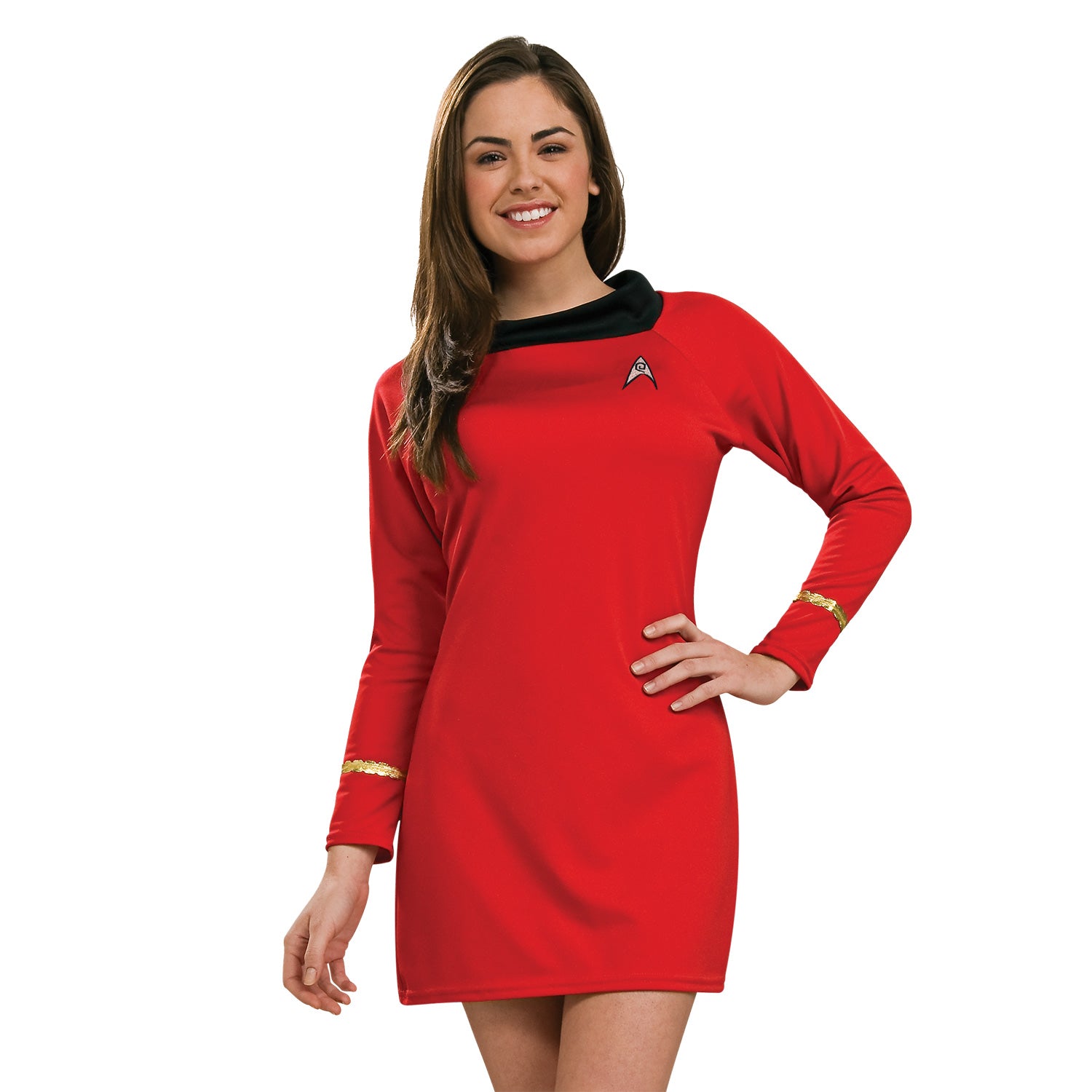 fitted lace wedding dress Star Trek TOS Female Duty Uniforms The Original Series Blue Gold Red D –  Cosermart main image 0