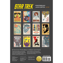 Load image into Gallery viewer, Star Trek 2019 Poster Calendar by Juan Ortiz - Back