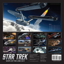 Load image into Gallery viewer, Star Trek 2019 Ships of the Line Wall Calendar - Back
