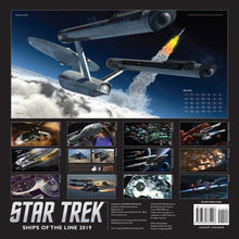 Load image into Gallery viewer, Star Trek 2019 Ships of the Line Wall Calendar - Back