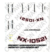 Load image into Gallery viewer, Probert Enterprise-C / Ambasador Conversion – Decal Set