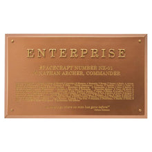 Load image into Gallery viewer, Enterprise NX-01 Dedication Plaque