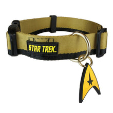 Load image into Gallery viewer, Star Trek TOS Gold Uniform Dog Collar
