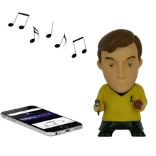 Load image into Gallery viewer, Captain Kirk Bluetooth® Figure Speaker with Sound Effects