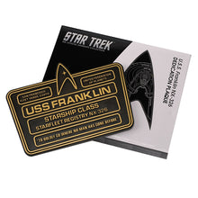 Load image into Gallery viewer, USS Franklin Dedication Plaque by Eaglemoss