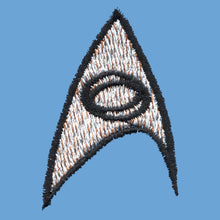 Load image into Gallery viewer, Star Trek Classic Mr. Spock Blue Shirt Deluxe Costume Close Up