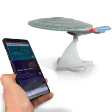 Load image into Gallery viewer, Star Trek TNG U.S.S. Enterprise NCC-1701-D Bluetooth® Speaker With Sleep Machine, LED's & Sound Effects
