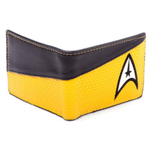 Load image into Gallery viewer, Star Trek Yellow Shirt Bifold Wallet - Back
