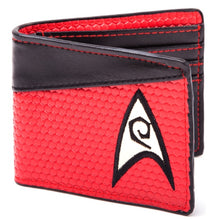 Load image into Gallery viewer, Star Trek Red Shirt Bifold Wallet - Front