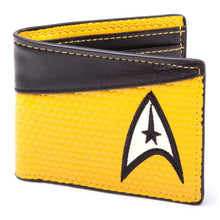 Load image into Gallery viewer, Star Trek Yellow Shirt Bifold Wallet - Front