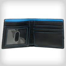 Load image into Gallery viewer, Star Trek Blue Shirt Bifold Wallet - Inside