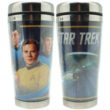 Load image into Gallery viewer, Star Trek Starfleet Acrylic Travel Mug All Sides
