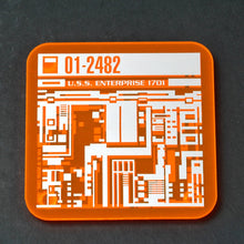 Load image into Gallery viewer, Star Trek Isolinear Chip Coasters