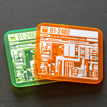 Load image into Gallery viewer, Star Trek Isolinear Chip Coasters