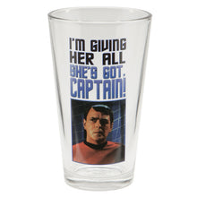 Load image into Gallery viewer, Star Trek 16 oz. Scotty Glass