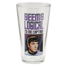 Load image into Gallery viewer, Star Trek 16 oz. Spock Glass