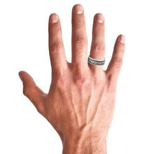 Load image into Gallery viewer, Star Trek Sterling Mission Band Ring
