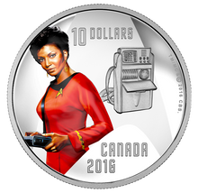 Load image into Gallery viewer, Star Trek 1/2 oz. Pure Silver Colored Coin - Uhura (2016)
