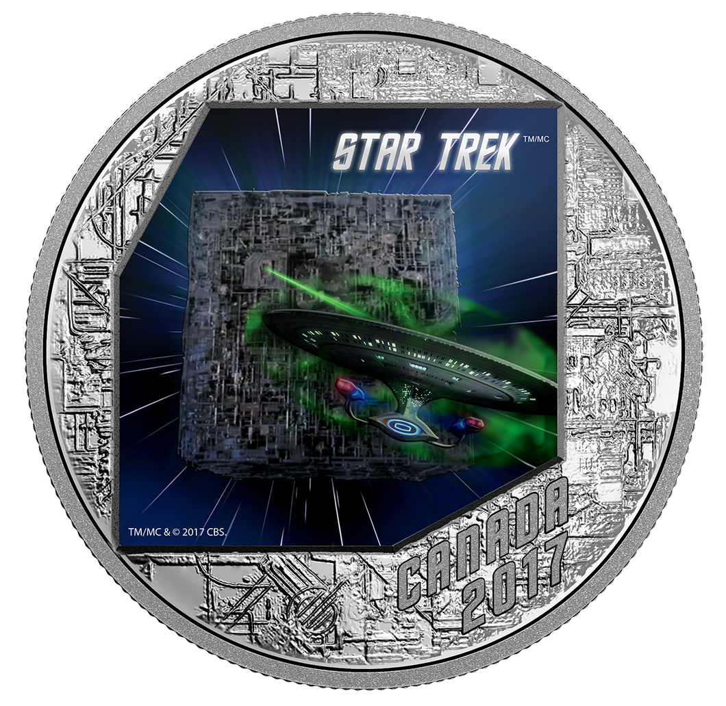Star Trek The Borg - 1 oz. Pure Silver Colored Coin (2017)