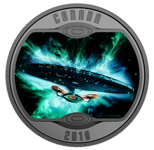 Load image into Gallery viewer, Star Trek: The Next Generation - Pure Silver Glow-in-the-Dark Coin (2018)
