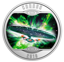 Load image into Gallery viewer, Star Trek: The Next Generation - Pure Silver Glow-in-the-Dark Coin (2018)
