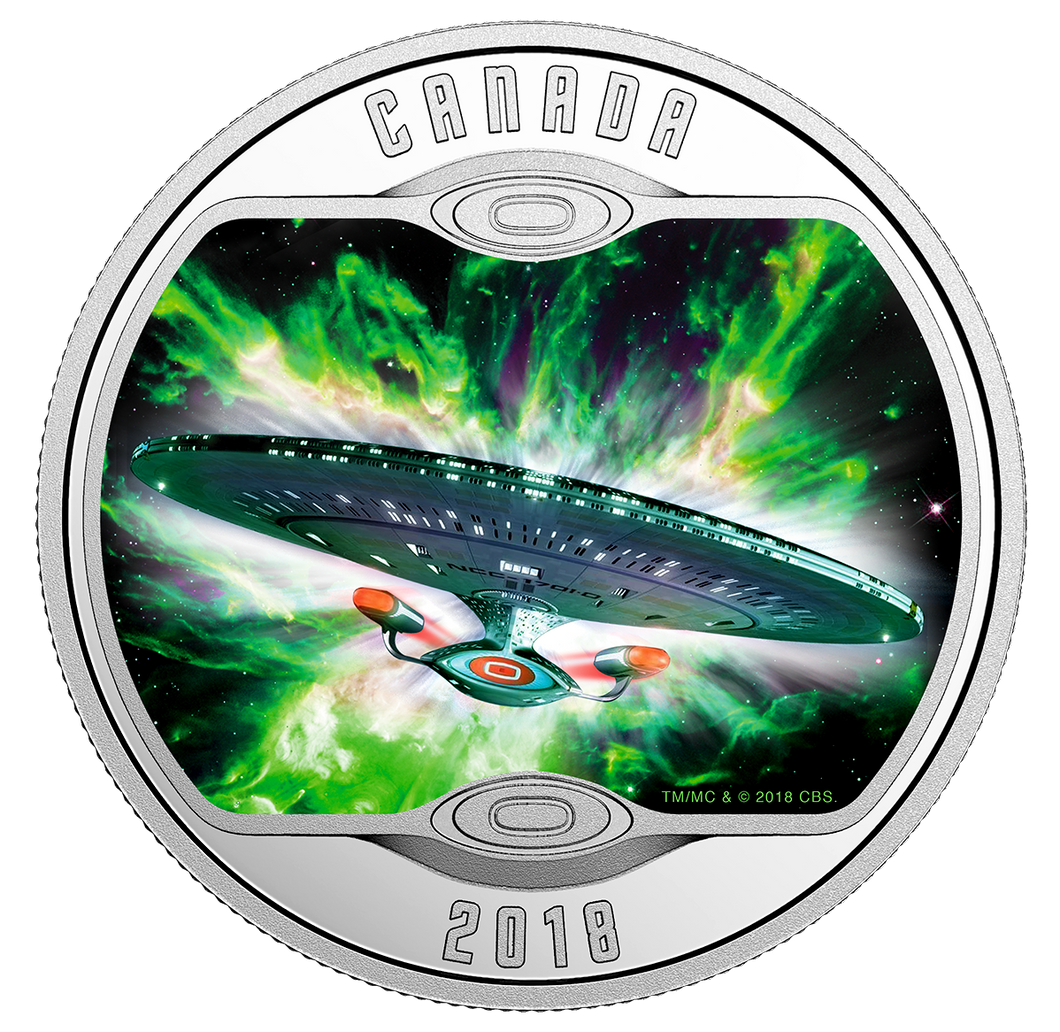 Star Trek: The Next Generation - Pure Silver Glow-in-the-Dark Coin (2018)