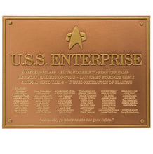 Load image into Gallery viewer, USS 1701-E Dedication Plaque

