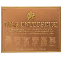 Load image into Gallery viewer, USS 1701-E Dedication Plaque
