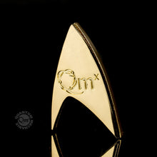 Load image into Gallery viewer, Star Trek 50th Anniversary Badge Magnetic Pin - Back

