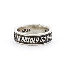 Load image into Gallery viewer, Star Trek Sterling Mission Band Ring
