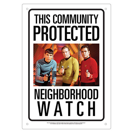 Star Trek Neighborhood Watch Tin Sign