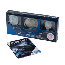 Load image into Gallery viewer, Star Trek Enterprise Die-Cast Vehicle 3-Pack #1 with Magazine
