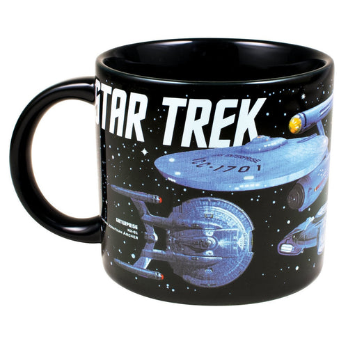 Starships Of Star Trek Mug - Back