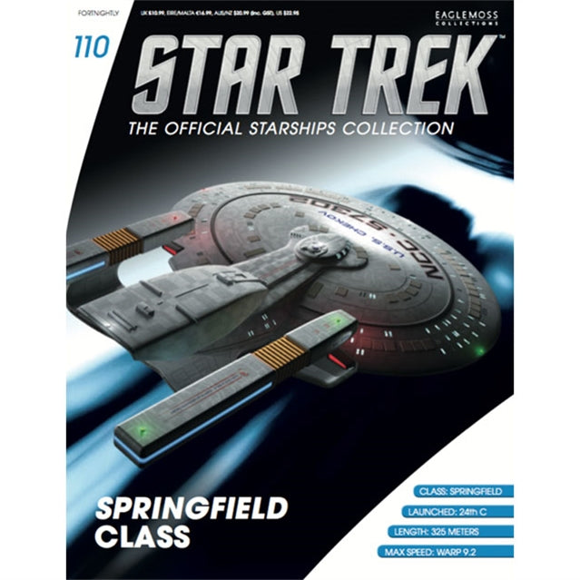 Springfield Class (USS Chekov) Model with Magazine #110 by Eaglemoss ...